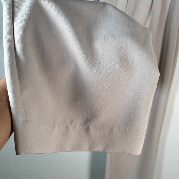 Abercrombie & Fitch High Rise Wide Leg Trousers Size 12 Beige CBK Style - Picture 10 of 15